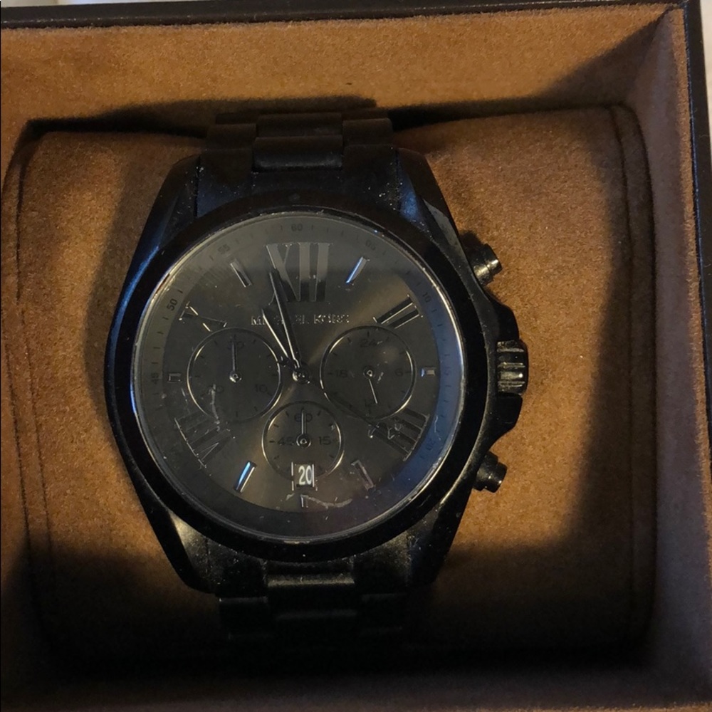 Blacked out Michael Kors watch